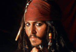 Johnny Deep nei panni di Jack Sparrow