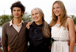 La regista Jane Champion tra i protagonisti del suo film, Ben Wishaw e Abbie Cornish