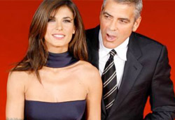 George Clooney ed Elisabetta Canalis sul red carpet