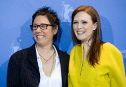 Julianne Moore e Lisa Cholodenko, interprete e regista di The Kids are all right