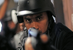 Una scena di <i>The Raid</i>